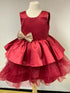 Lux Dress - Priority Shipping Dresses Little Palace Store Child-4 Burgundy